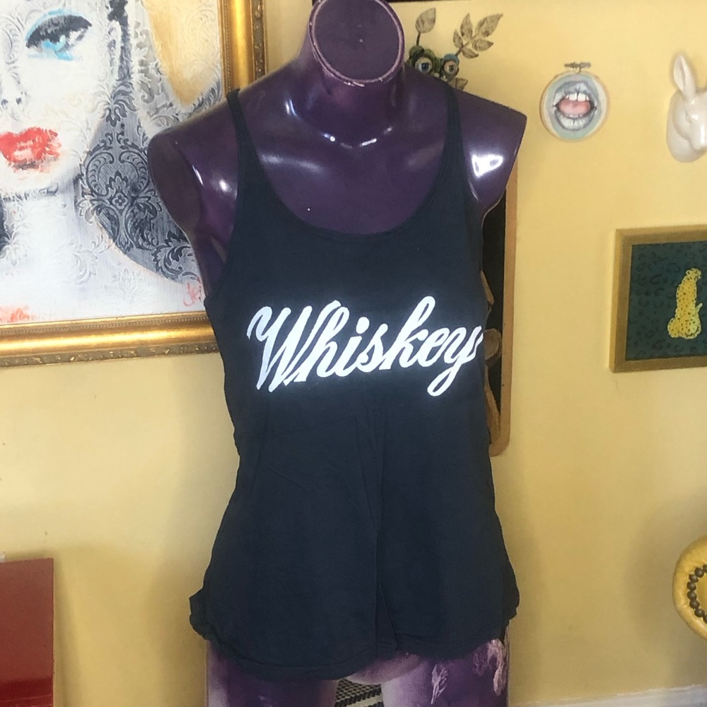 Navy Whiskey Racerback Top